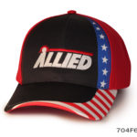 Allied Cap With American Flag Print