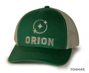 A Green and Beige Color Baseball Cap