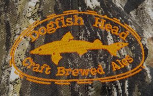 Dogfish Head Logo Embroidered in Yellow Copy