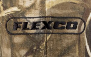 Flexco Black Embroidered Wording Copy