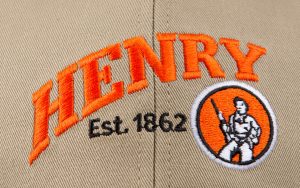 A Henry Wording in Orange Color Embroidered Copy