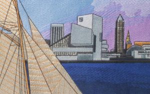 Inner Harbor Embroidered for a Cap