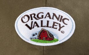 Organic Valley Embroidered on a Cap Front Copy