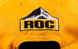 ROC in Black Embroidered on Yellow Copy