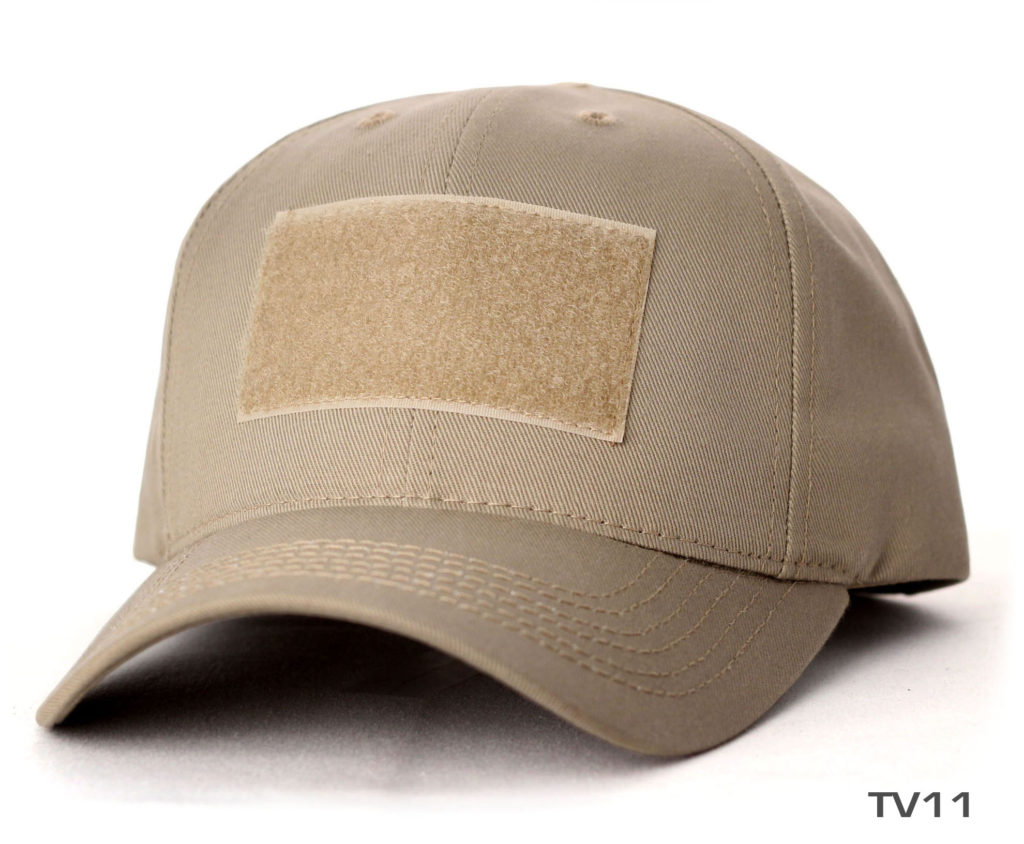 plain brown tactical camo sports cap without mesh