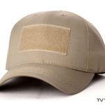 plain brown tactical camo sports cap without mesh