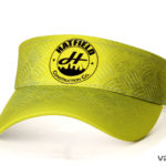 A bright neon green hatfield construction cap