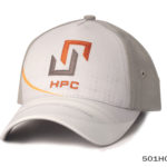 A custom-made baseball cap in nude and white copy