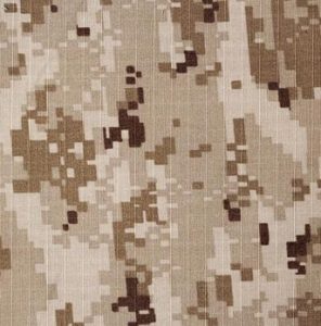A close up image of a camouflage fabric.