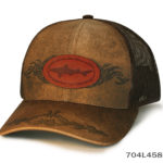 A Brown Color Cap With Black Net Panel