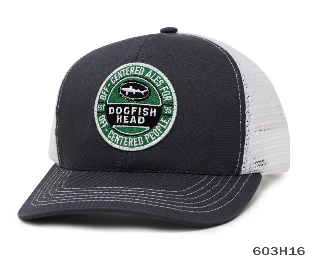 Dogfish Head Circular Logo on a Cap