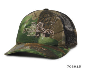 Marshall Town Logo on a Camouflage Cap